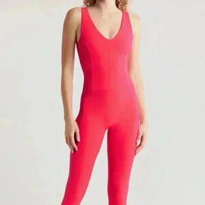 Free People Movement Never Better One-Piece Jumpsuit XSMALL in Electric‎ Sunset